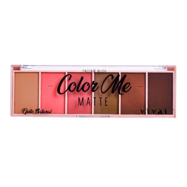 Paleta De Blush Color Me Matte Efeito Natural - Vivai